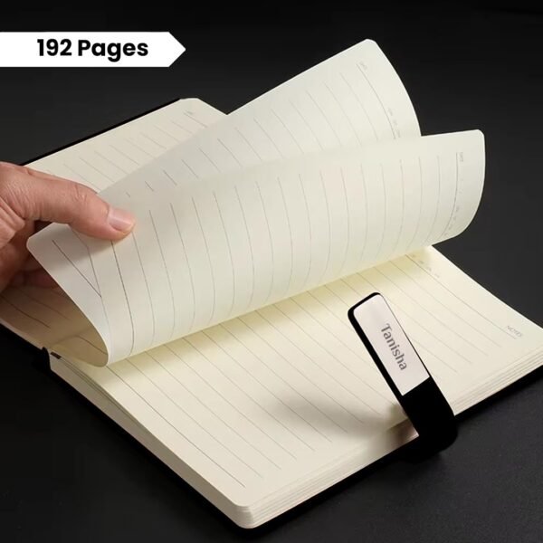 Giftana 4 in 1 Personalized Diary Gift Set – Diary with Pen, Card Holder & Metal Keychain | Name Engraved | Perfect Personalized Gift for Doctor, Husband, Father | Corporate & Christmas Gift Set for Employees | Black | StylishSurprise – Best Gift Store in Mumbai, Thane & Gorbunder Road - Image 4