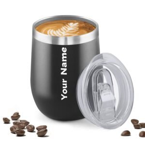 StylishSurprise CORPORATE PORIUM 350ml Custom Insulated Thermos Coffee Mug with Digital Temperature Display | Stainless Steel Travel Flask | Leak-Proof, Vacuum-Sealed, Thermal Mug for Office & Travel Use