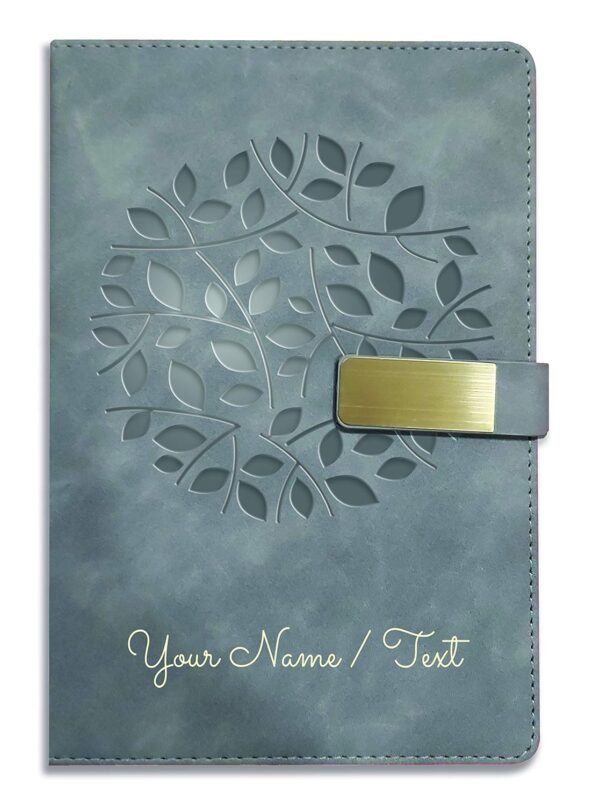 Brown Cloud Personalized Gray Velvet Finish Leather Diary | 240 Pages | PC-SS14082516 - Image 9