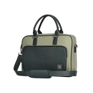 EUME Executive Laptop Bag for Men & Women | Office Bag with Padded Compartment | Vegan Leather & Nylon | PC-SS20082513